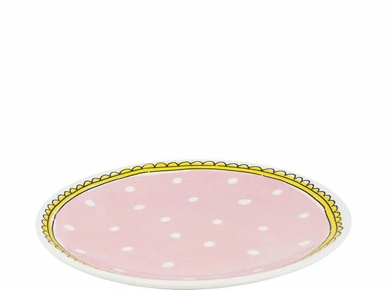 Blond Amsterdam Even Bijkletsen Gebaksbord Ø18 Cm - Stip 4 Blond Amsterdam Even Bijkletsen Gebaksbord Ø18 Cm - Stip - Afbeelding 2