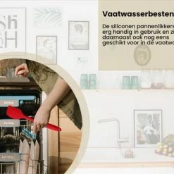 Rilimo Pannenlikker Voor Te Bakken - Hittebestendig Siliconen Spatel - Bakspullen Vaatwasserbestendig - Rood -WMF Shop 550x412 69