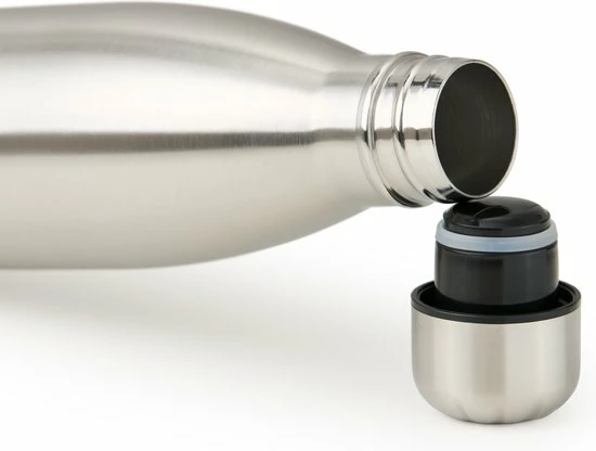 Blumtal Thermosfles - Met Dubbele Wand - Thermosbeker Koffie, Thee En Koele Dranken - Travel Mug - 500ml - Stainless Steel - Zilver 5 Blumtal Thermosfles - Met Dubbele Wand - Thermosbeker Koffie, Thee En Koele Dranken - Travel Mug - 500ml - Stainless Steel - Zilver - Afbeelding 3