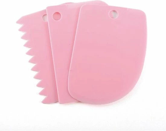 Merkloos Deegschraper | Deegkrabber | Deegsteker | Fondant Schraper Voor Taart / Icing / Cake | Keukentool Deeg Snijder | Spatel Voor Taart | Smoother | Soepel Maker | Cake Beslag Schraper | Rand Decoratie - Kunststof Roze 4 Merkloos Deegschraper | Deegkrabber | Deegsteker | Fondant Schraper Voor Taart / Icing / Cake | Keukentool Deeg Snijder | Spatel Voor Taart | Smoother | Soepel Maker | Cake Beslag Schraper | Rand Decoratie - Kunststof Roze - Afbeelding 2