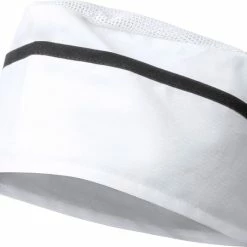 Merkloos Koksmuts Volwassenen - Koken - Muts - Verstelbaar - Chefkok Kostuum - Wit Met Zwarte Streep