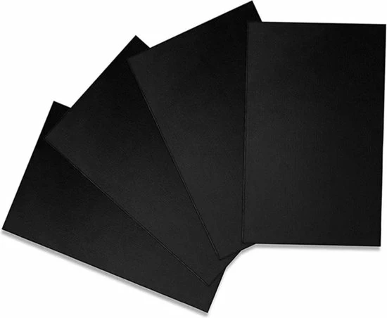 De Millennials Duurzame Multimat - 4 Stuks - BBQ - Deegmat - Grill Mat - Koken - Ovenbeschermer - Hittebestendig - Makkelijk Schoon - Zwart - Antislip - Keukenaccessoires - Herbruikbare Bakmat – Barbecue Matje – Makkelijk - Feestje 4 De Millennials Duurzame Multimat - 4 Stuks - BBQ - Deegmat - Grill Mat - Koken - Ovenbeschermer - Hittebestendig - Makkelijk Schoon - Zwart - Antislip - Keukenaccessoires - Herbruikbare Bakmat – Barbecue Matje – Makkelijk - Feestje - Afbeelding 2