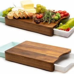 Kristies Kitchen Snijplank Met 2 Opvangbakken Kristie’s Kitchen - Borrelplank - Tapasplank - Antislip - Acacia 21 Kristies Kitchen Snijplank Met 2 Opvangbakken Kristie’s Kitchen - Borrelplank - Tapasplank - Antislip - Acacia -WMF Shop 550x457 2