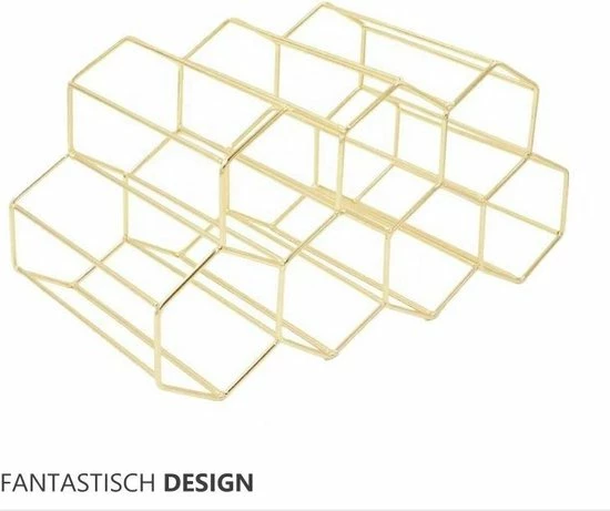 Live Deals Wijnrek Hexagon 9 Flessen | Flessenrek | Wijn Accessoires | Wijnkast | Wijnrek Metaal | Wijnrekken | Wijnfleshouder | Wijnhouder | Goud 13 Live Deals Wijnrek Hexagon 9 Flessen | Flessenrek | Wijn Accessoires | Wijnkast | Wijnrek Metaal | Wijnrekken | Wijnfleshouder | Wijnhouder | Goud - Afbeelding 11