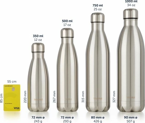 Blumtal Thermosfles - Met Dubbele Wand - Thermosbeker Koffie, Thee En Koele Dranken - Travel Mug - 500ml - Stainless Steel - Zilver 6 Blumtal Thermosfles - Met Dubbele Wand - Thermosbeker Koffie, Thee En Koele Dranken - Travel Mug - 500ml - Stainless Steel - Zilver - Afbeelding 4