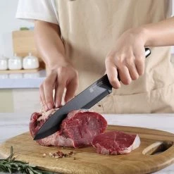 PAUDIN RC3 Professioneel RVS Keramisch Gecoat Vleesmes 20 Cm - Vlijmscherp Keukenmes Gemaakt Van Hoogwaardig Roestvast Duits Carbonstaal - Zwarte Non-Stick Keramische Coating - Extra Hygiënisch -WMF Shop 550x468 4