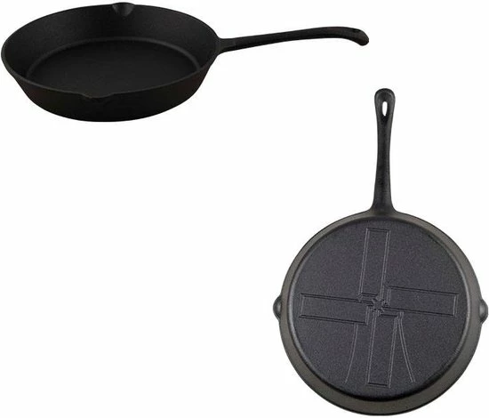 The Windmill Koekenpan Skillet Maxi 26 Cm Gietijzer Zwart 18 The Windmill Koekenpan Skillet Maxi 26 Cm Gietijzer Zwart - Afbeelding 16