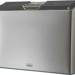 Joseph Joseph JosephJoseph - Folio - Steel - Snijplank - In Houder - Groot - Set Van 5 Stuks - Zilver -WMF Shop 550x476 5