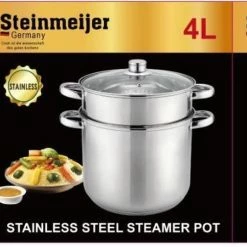 Steinmeijergermany Steinmeijer Stoompannenset -4L RVS Ø 24 Cm - 3-delig - Voorzien Van 6-Laags Bodem -WMF Shop 550x483 2