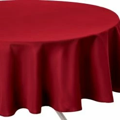 Konges Slöjd Tafelkleed Rood Anti Vlek - Rond - Dia 180 Cm - Anti Vlekken