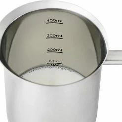 Silberthal - Melkopschuimer - Handmatige Melkopschuimer - 400 Ml - Zilver - Roestvrijstaal - Melkschuimer - Cadeau -WMF Shop 550x494 3