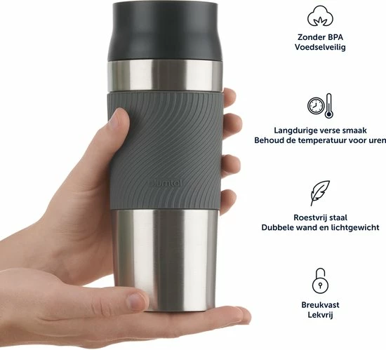 Blumtal Thermosbeker Classic - Lekvrij, BPA-Vrij En Vaatwasserbestendig - Hoge Kwaliteit Thermosfles Met Quick-Press Sluiting - Travel Mug 500 Ml - Spicy Mustard - Geel 7 Blumtal Thermosbeker Classic - Lekvrij, BPA-Vrij En Vaatwasserbestendig - Hoge Kwaliteit Thermosfles Met Quick-Press Sluiting - Travel Mug 500 Ml - Spicy Mustard - Geel - Afbeelding 5