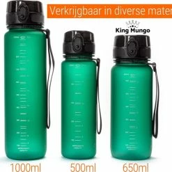 Drinkfles 650ml - Sport Bidon Drinkbus Luxe Hoge Kwaliteit - Groen - King Mungo -WMF Shop 550x505 1