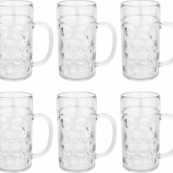 MyDrinkglass Plastic Bierpul | Bierpul Plastic | 6 Stuks | Oktoberfest | Plastic Glazen | Zero Waste | Herbruikbaar | Onbreekbare Bierpullen | 500 Ml |