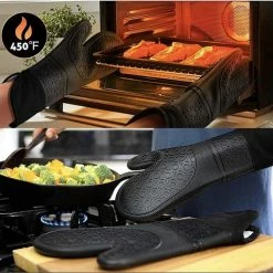 LUSQ® Ovenwanten - Ovenhandschoenen - Hittebestendig Tot 230 °C - Siliconen - Zwart - Koken - Keukenaccessoires - 2 Stuks 13 LUSQ® Ovenwanten - Ovenhandschoenen - Hittebestendig Tot 230 °C - Siliconen - Zwart - Koken - Keukenaccessoires - 2 Stuks -WMF Shop 550x508 7