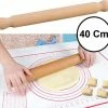 Merkloos Deegroller Rolstok - Italiaanse Pizza Roller - FSC® Beukenhout Antikleef - 40x4x4 Cm - Deegrolstok Pizza & Deeg- Rolgedeelte 30xØ3 -WMF Shop 550x510 3