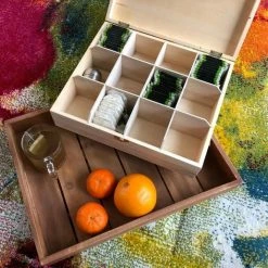 Laser&zaag 12 Vaks Theedoos - Houten Theedoos -WMF Shop 550x516 3