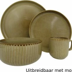 Northservies.nl Northservies - Model Lykke - Serviesset 8 Personen - 24-delig - Beige -WMF Shop 550x521