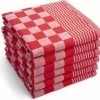 Merkloos Theedoekenset Blok Rood - 65x65 – 6 Stuks - Geblokt - Blokdoeken - 100% Katoen - Horeca Theedoeken – Vaatdoek – Theedoek Geruit 1 Merkloos Theedoekenset Blok Rood - 65x65 – 6 Stuks - Geblokt - Blokdoeken - 100% Katoen - Horeca Theedoeken – Vaatdoek – Theedoek Geruit -WMF Shop 550x523 2