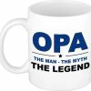 Bellatio Decorations Opa The Man The Myth The Legend Cadeau Mok / Beker Wit - 300 Ml - Verjaardag - Kado Koffiemok / Theebeker -WMF Shop 550x524