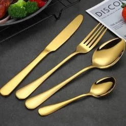 24-delig Luxe Gouden Bestekset - 6-persoons - In Luxe Doos - Product Quality & Satisfaction - Roestvrij Staal - Rondo -WMF Shop 550x529 1