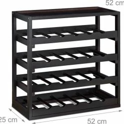 Relaxdays Wijnrek - 4 Etages - 20 Flessen - Hout -WMF Shop 550x534 3