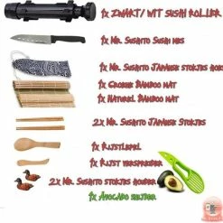 Mr. Sushito Natural White Bazooka Set - Sushi Set Incl. 2 Paar Mr. Sushito Sticks - Sushi Maker - Sushi Go - Bamboo Rol - Milieuvriendelijk -WMF Shop 550x535 4