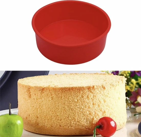 WiseGoods Ronde Taartvorm - Siliconen Cakevorm - Siliconen Bakvorm - Taarten Bakken - Rond - Ø 15.5 Cm - Rood 6 WiseGoods Ronde Taartvorm - Siliconen Cakevorm - Siliconen Bakvorm - Taarten Bakken - Rond - Ø 15.5 Cm - Rood - Afbeelding 4
