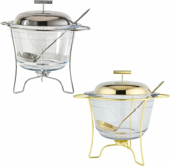 Kadirelli Soepkommen - Glazen Soepterrine - Voedselverwarmer - Soepketel - 4 Liter 8 Kadirelli Soepkommen - Glazen Soepterrine - Voedselverwarmer - Soepketel - 4 Liter - Afbeelding 6