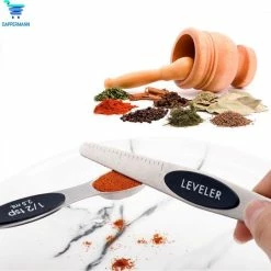 Dappermann | Luxe Magnetische Maatlepel Set Van 8 - Measuring Cups And Spoons - Maatschep RVS - Vast & Vloeibaar -WMF Shop 550x540 3