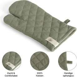 Walra Ovenwant Cook With A Smile - 16x32 - 100% Katoen - Legergroen -WMF Shop 550x544 10