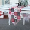 Merkloos Kerst Tafelloper – Kerst Tafelkleed - 180 X 36 – Rood Wit Zwart -WMF Shop 550x544 9