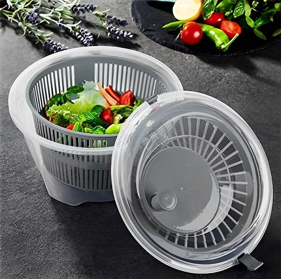 Excellent Houseware Slacentrifuge 5,0L - Sladroger - Ø25,5 Cm - Blauw 5 Excellent Houseware Slacentrifuge 5,0L - Sladroger - Ø25,5 Cm - Blauw - Afbeelding 3