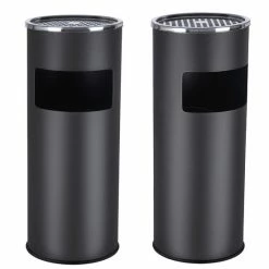 SONGMICS Staande Asbak Met Afvalbak - Sigarettenbak - Buitenasbak Met Prullenbak - Peukenpaal -WMF Shop 550x550 116