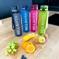 BELLAVITA Drinkfles - Blauw - Waterfles - Drinkfles Volwassenen - Drinkfles Kinderen - Fles - 1 Liter - 1000ml - Tritan - Fruitfilter - Filter - Black Friday - Sinterklaas - Kerst - BPA-vrij - 100% Lekvrij -WMF Shop 550x550 125