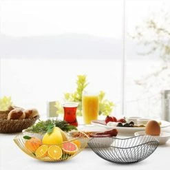 Maison Extravagante - Fruitschaal Nordic Gold - Goud - Decoratieve Schaal - Fruitmand - Ø26cm - Aluminium Draad -WMF Shop 550x550 14