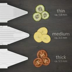 Börner Mandoline V1 Profi | 7-delige Set | 5 Snijdiktes | Geschikt Als Frietsnijder | BPA-vrij En Roestvrij | Wit -WMF Shop 550x550 144