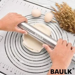 Deegroller - Bakmat - Verstelbare Deegroller - Bakspullen - RVS - Deegmat - Antikleef - Baulk® -WMF Shop 550x550 157