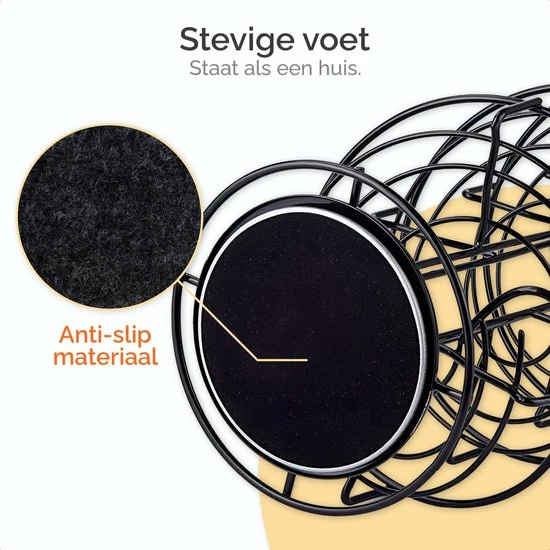 Goliving Eierrek - Eierhouder - Eiermand - Eieren Bewaren - Draaibaar - Ruimtebesparend - RVS - Zwart 4 Goliving Eierrek - Eierhouder - Eiermand - Eieren Bewaren - Draaibaar - Ruimtebesparend - RVS - Zwart - Afbeelding 2