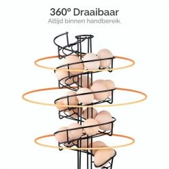 Goliving Eierrek - Eierhouder - Eiermand - Eieren Bewaren - Draaibaar - Ruimtebesparend - RVS - Zwart 17 Goliving Eierrek - Eierhouder - Eiermand - Eieren Bewaren - Draaibaar - Ruimtebesparend - RVS - Zwart -WMF Shop 550x550 181