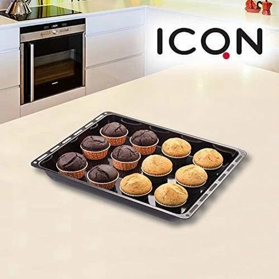 ICQN Oven Bakplaat Set - 2 Stuks - 460x370x30 Mm - Geëmailleerd 6 ICQN Oven Bakplaat Set - 2 Stuks - 460x370x30 Mm - Geëmailleerd - Afbeelding 4