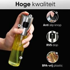 Dele® RVS Olijfolie Sprayer Met Accessoires – Cooking Spray – Bakspray – Olie Fles Spuit – Olieverstuiver Voor Keuken – 100ml 13 Dele® RVS Olijfolie Sprayer Met Accessoires – Cooking Spray – Bakspray – Olie Fles Spuit – Olieverstuiver Voor Keuken – 100ml -WMF Shop 550x550 207