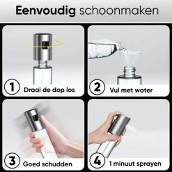 Dele® RVS Olijfolie Sprayer Met Accessoires – Cooking Spray – Bakspray – Olie Fles Spuit – Olieverstuiver Voor Keuken – 100ml 15 Dele® RVS Olijfolie Sprayer Met Accessoires – Cooking Spray – Bakspray – Olie Fles Spuit – Olieverstuiver Voor Keuken – 100ml -WMF Shop 550x550 209