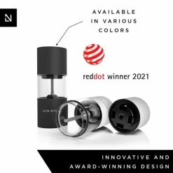 LARS NYSØM Zout- En Pepermolen Set 'Sjæl' Black/White -WMF Shop 550x550 242