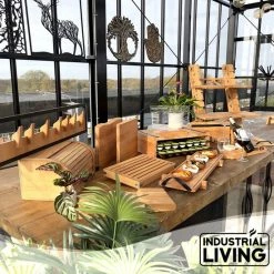 Industrial Living Dienblad - Rechthoek Met Handgreep - Hout 14 Industrial Living Dienblad - Rechthoek Met Handgreep - Hout -WMF Shop 550x550 324