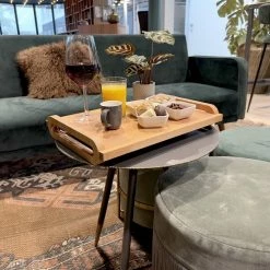 Industrial Living Dienblad - Rechthoek Met Handgreep - Hout 15 Industrial Living Dienblad - Rechthoek Met Handgreep - Hout -WMF Shop 550x550 325