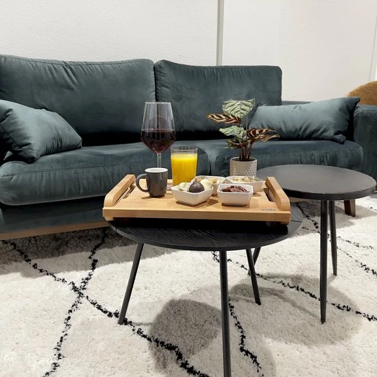 Industrial Living Dienblad - Rechthoek Met Handgreep - Hout 10 Industrial Living Dienblad - Rechthoek Met Handgreep - Hout - Afbeelding 8