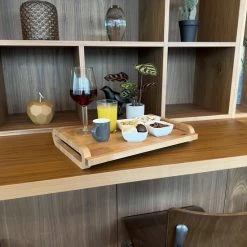 Industrial Living Dienblad - Rechthoek Met Handgreep - Hout 21 Industrial Living Dienblad - Rechthoek Met Handgreep - Hout -WMF Shop 550x550 329