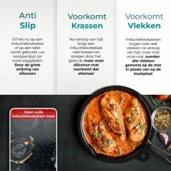 NexxTools Inductie Beschermer - 4 Stuks Zwart - Anti Slip Mat - Siliconen Mat - Inductiebeschermer - Pannen Onderzetter - Afdek Voor Kookplaat 12 NexxTools Inductie Beschermer - 4 Stuks Zwart - Anti Slip Mat - Siliconen Mat - Inductiebeschermer - Pannen Onderzetter - Afdek Voor Kookplaat -WMF Shop 550x550 369