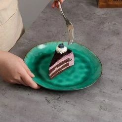 Merkloos Combiservies, 24-delig Coco Tafelservies Van Aardewerk, Raku Glazuur Effect Serviesset, Bevat Mueslikommen, Dessertborden En Dinerborden Voor 8 Personen In Vintage Look, Groen -WMF Shop 550x550 379